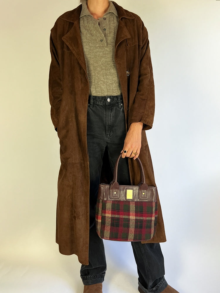 Braune Vintage Handtasche Tommy Hilfiger