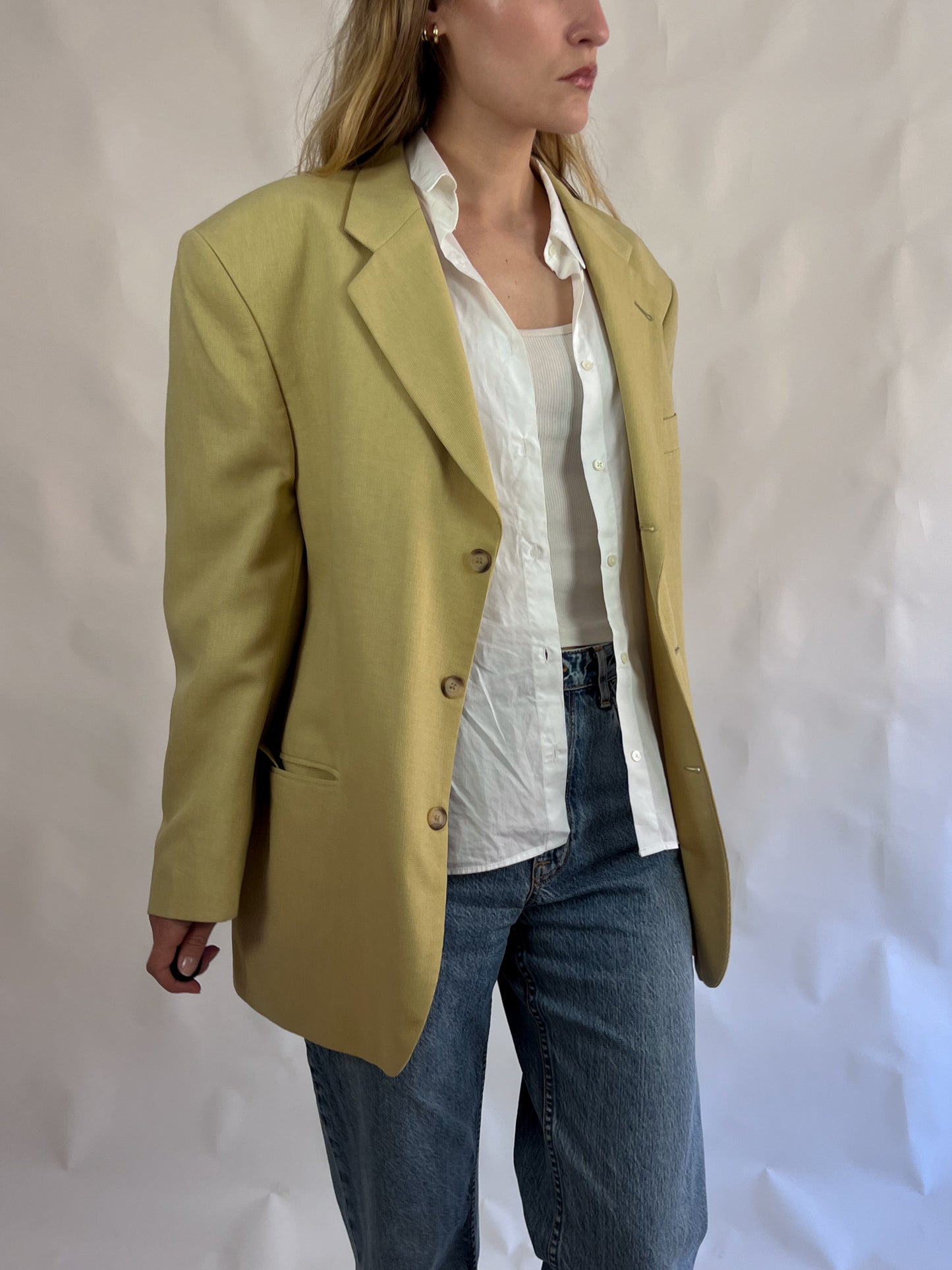 Second Hand Blazer Lime Green