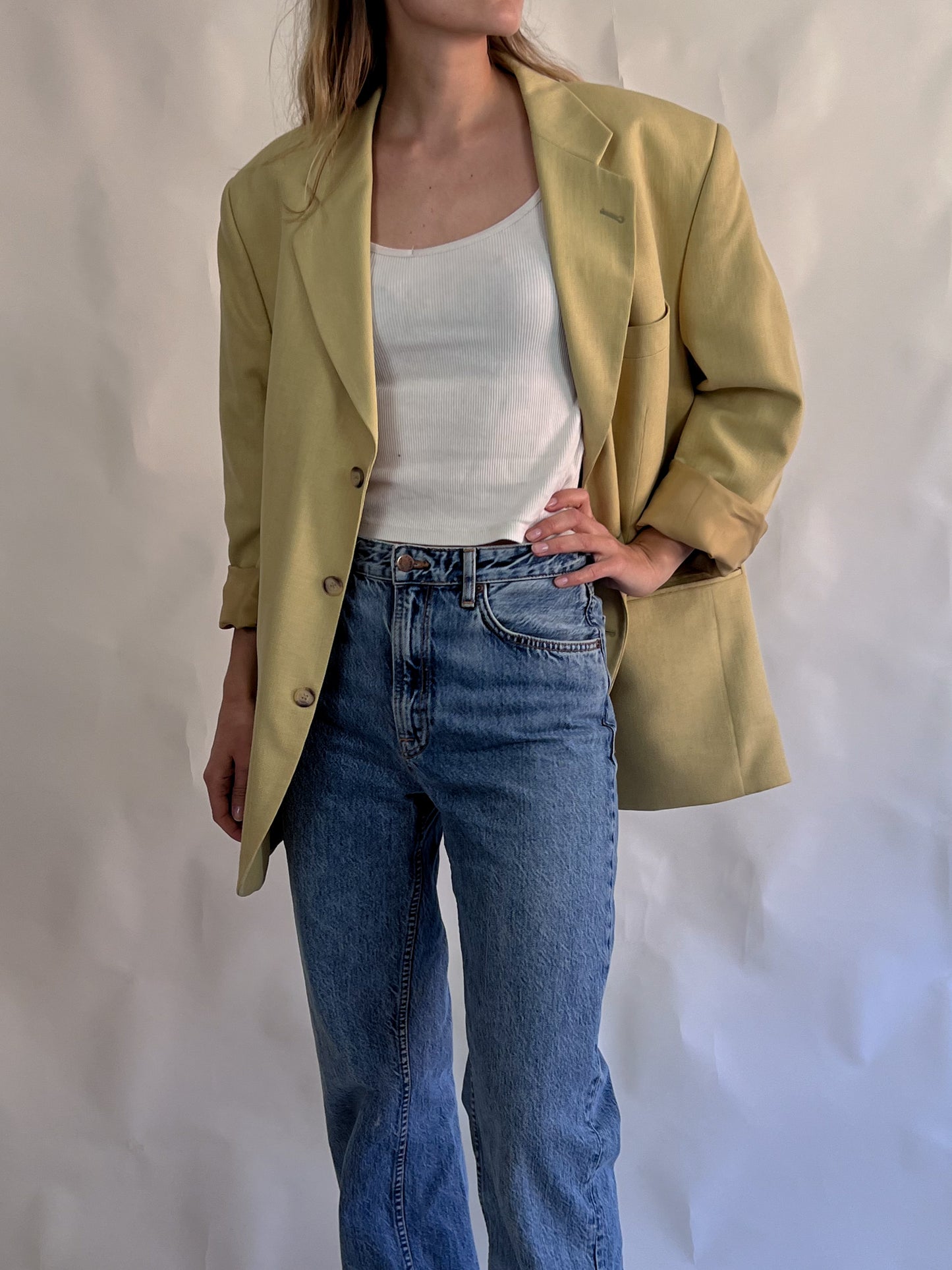 Second Hand Blazer Lime Green