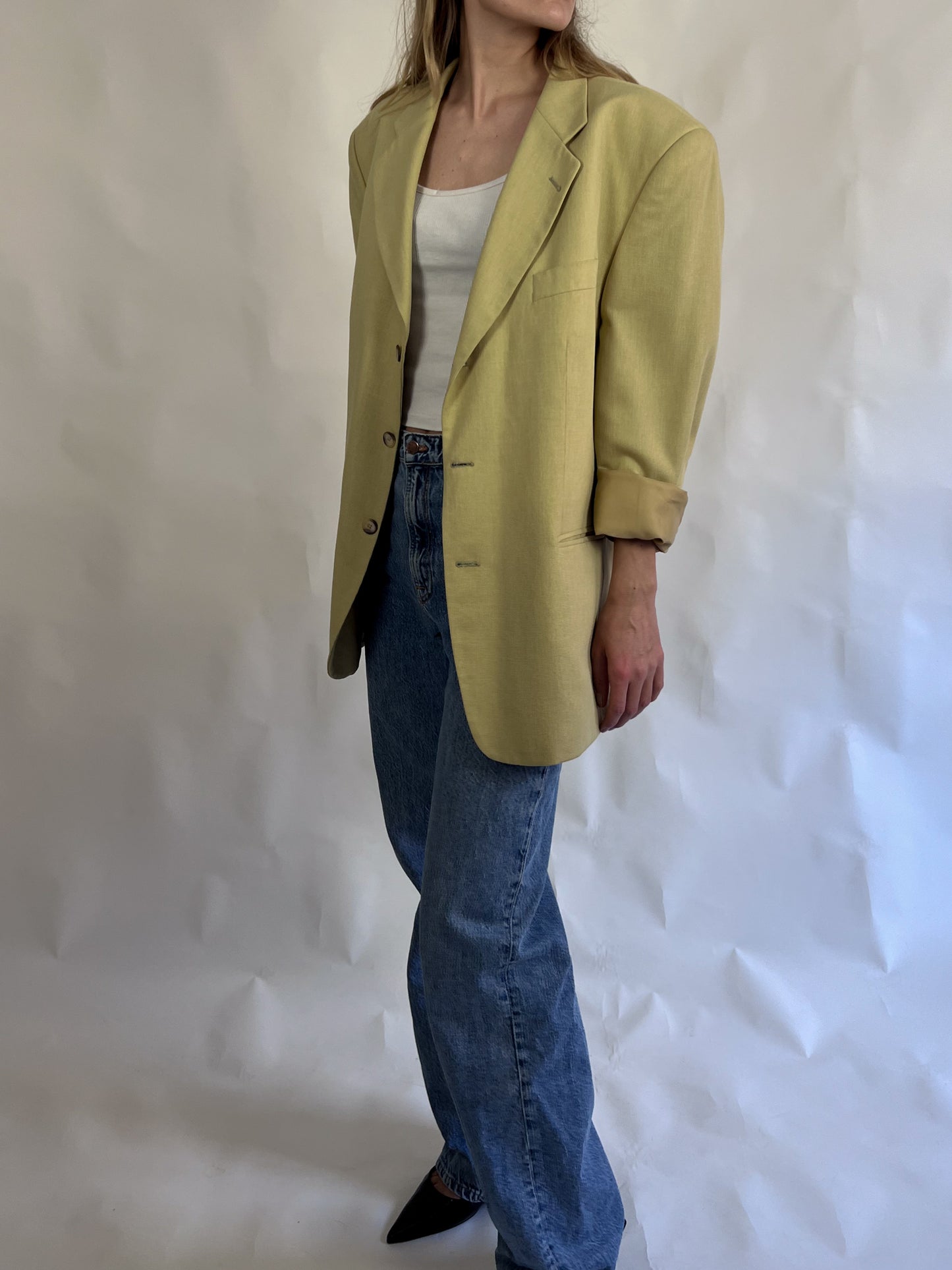 Second Hand Blazer Lime Green